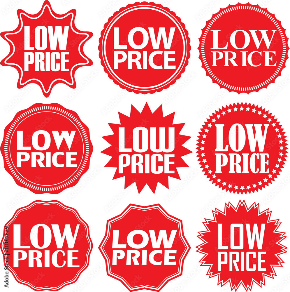 Low price red label. Low price red sign. Low price red banner. V Low price red label. Low price red sign. Low price red banner. V