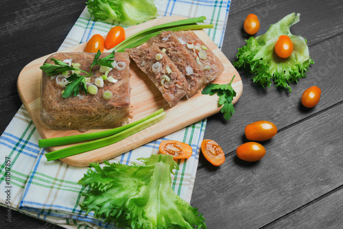 Canvas-taulu Meat jelly aspic galantine