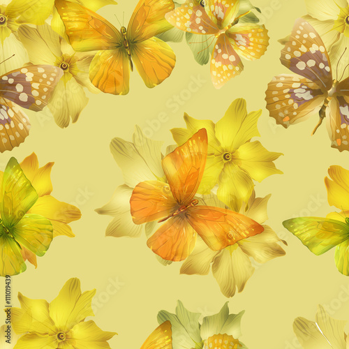 flowers yellow seamless
