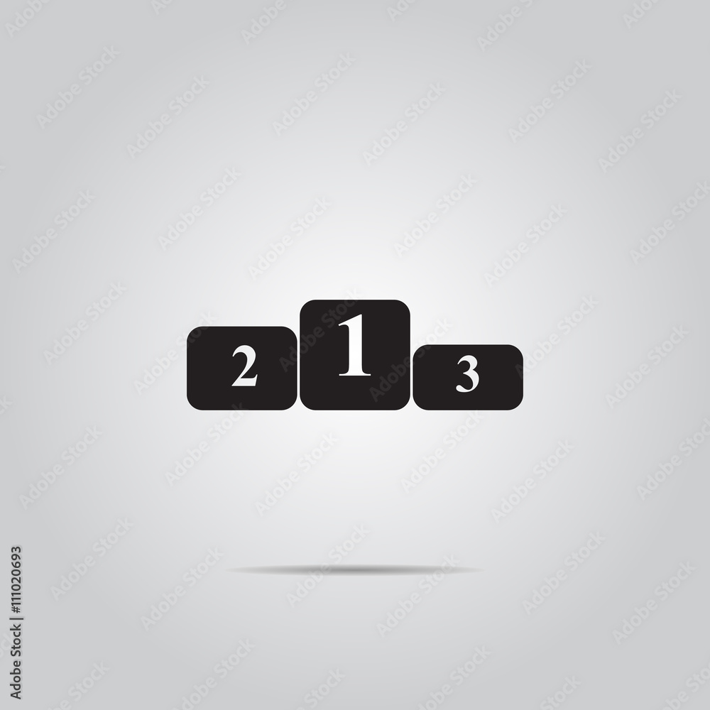 Pedestal Icon Vector for web and mobile Pedestal Icon Vector for web and mobile