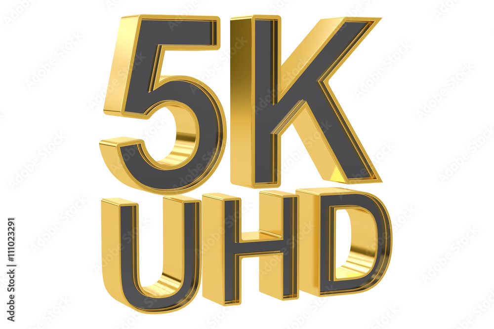 5K UHD concept, 3D rendering 5K UHD concept, 3D rendering