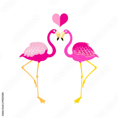 Graphics flamingo lovers © tanor27