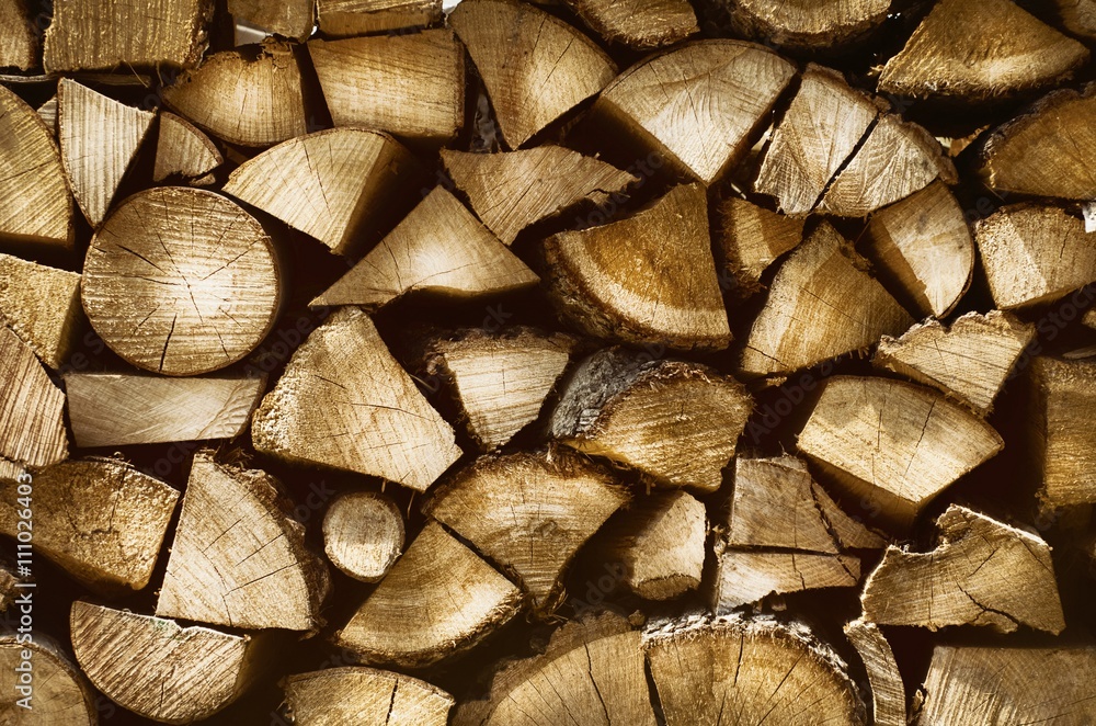 Fototapeta premium Firewood Background