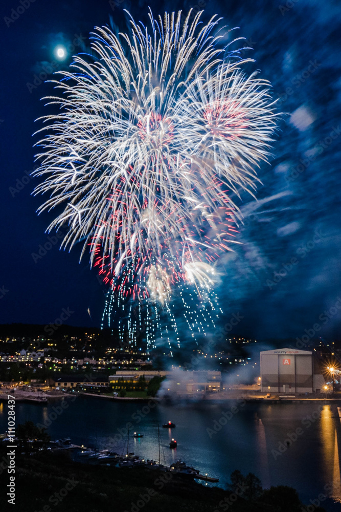 Fireworks in Tonsberg, Norway, National Day of Constitution 17.05.2016
Fireworks in Tonsberg, Norway, National Day of Constitution 17.05.2016