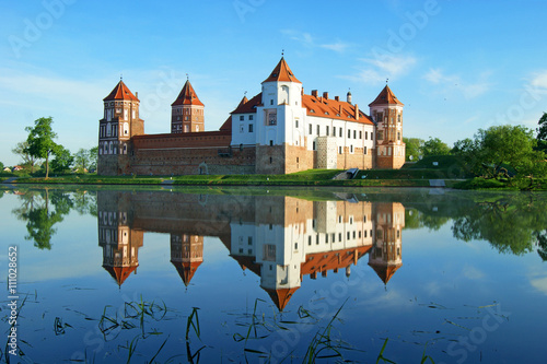 Mir Castle in Minsk region - historical heritage of Belarus. UNESCO World Heritage