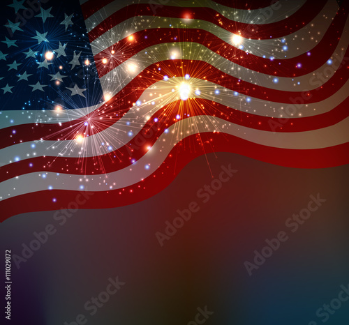 Fireworks background for 4th of July