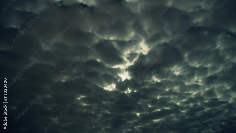 Clouds in the moonlight night sky