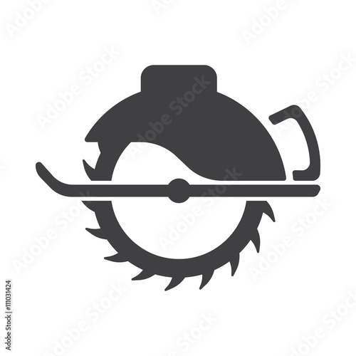 Saw icon vector