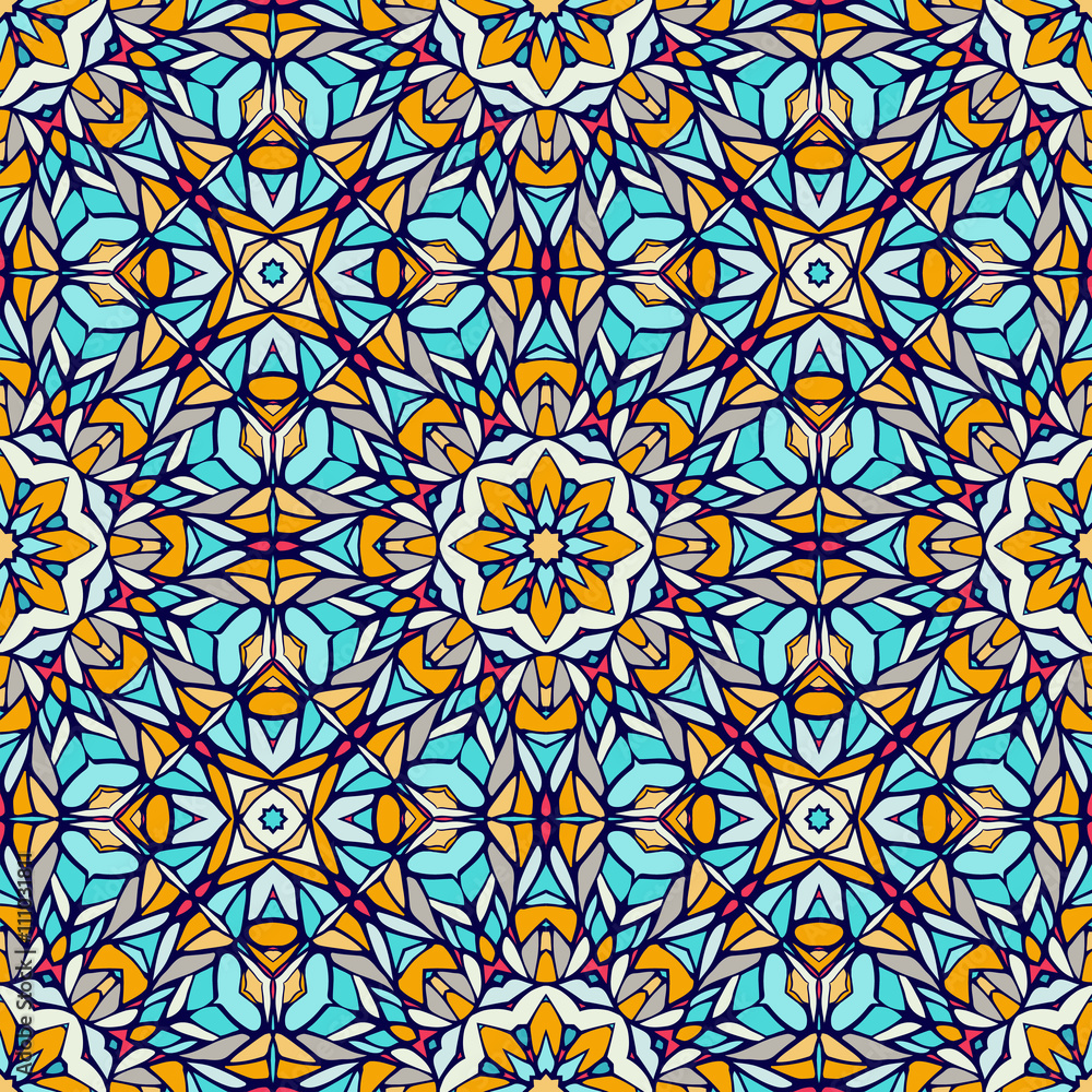 Seamless pattern with decorative ornament