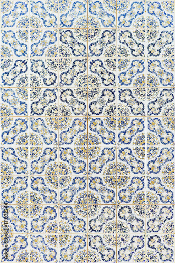 Traditional Portuguese mosaic - Azulejos, Portugal