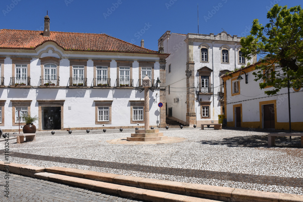 Square in  Crato, Alentejo region, Portugal