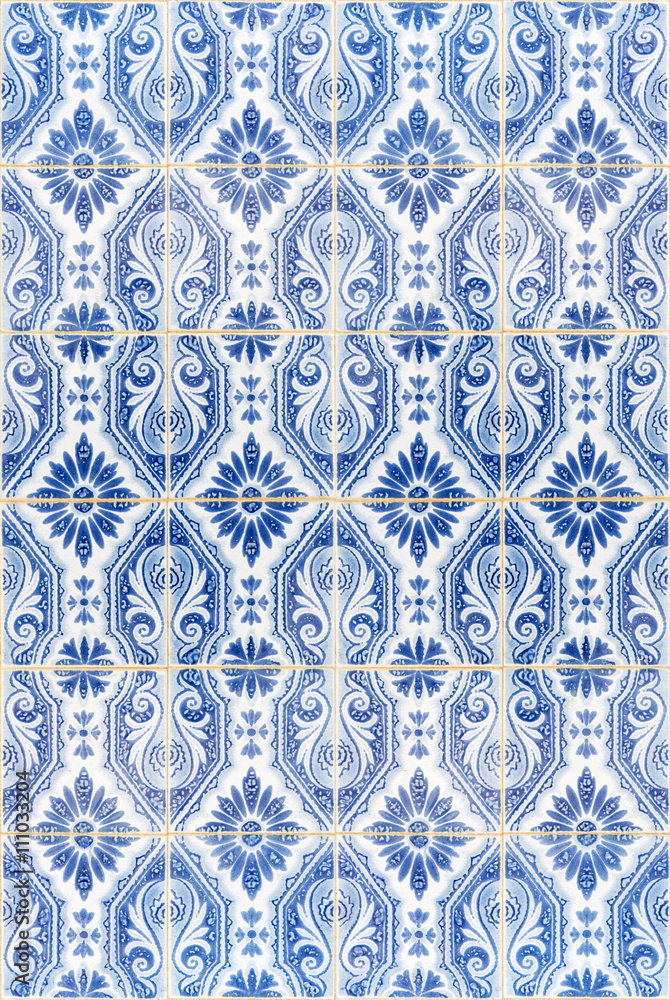 Traditional Portuguese mosaic - Azulejos, Portugal