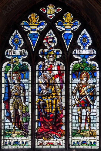 Stained glass window Norwich Cathedral