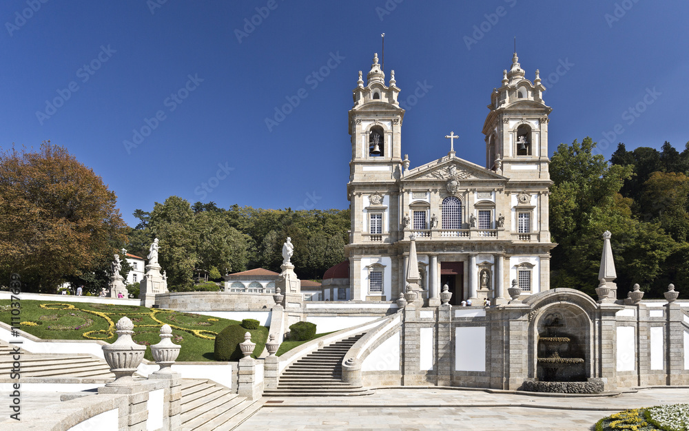 Braga Basilica of Bom Jesus - obrazy, fototapety, plakaty 