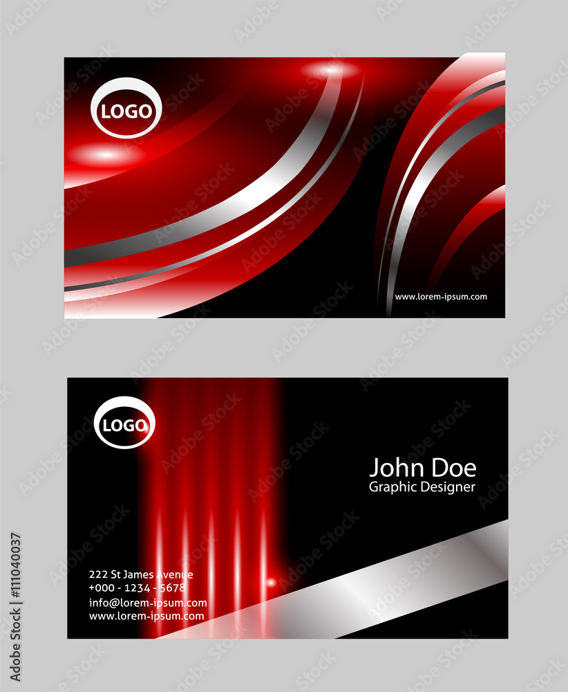 Fototapeta premium Business Card template 