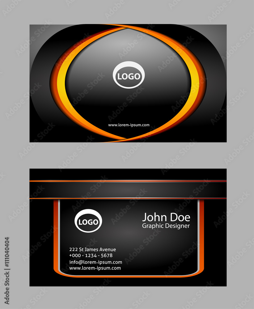 Naklejka premium business cards set&nbsp; 