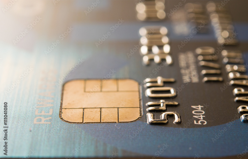 Closer Up Credit card for Background Closer Up Credit card for Background