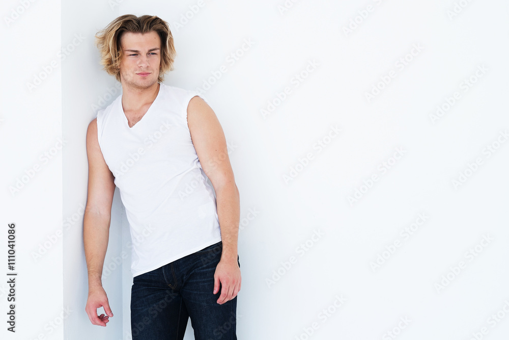 Fototapeta premium Young handsome man.