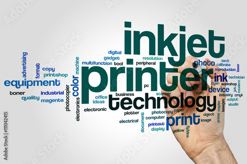 Inkjet printer word cloud