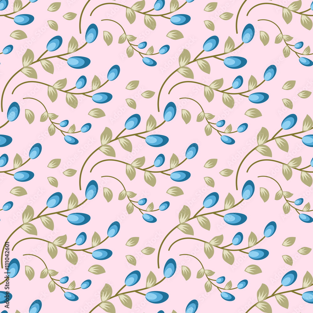 Seamless pattern with funny flowers Seamless pattern with funny flowers