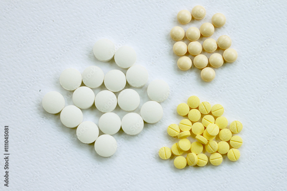 Medicine, white background. Medicine, white background.