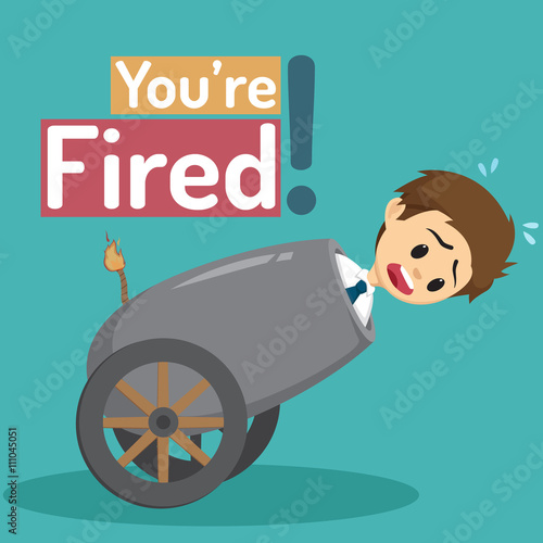 Businessman Gets Fired With Cannon