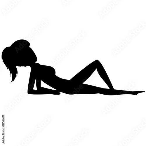 Sunbathing girl