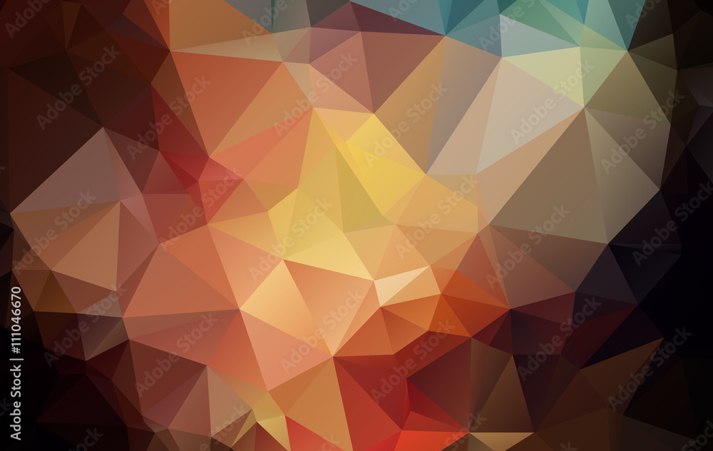 Obraz premium Vector Abstract geometric shape polygonal style