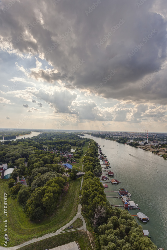 View on Belgrade city