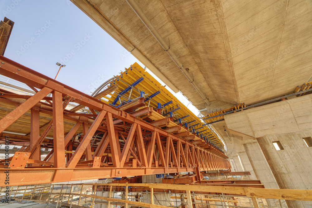 Fototapeta premium Ada Bridge on river Sava, Belgrade, Serbia