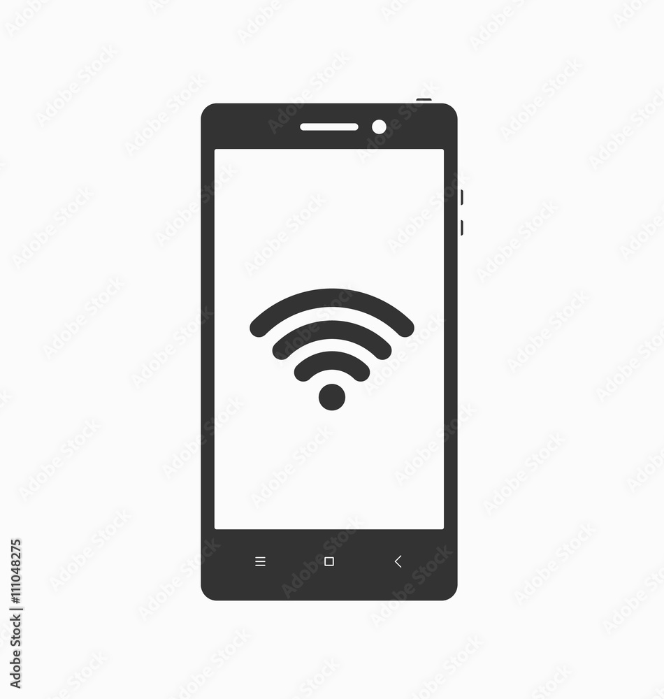 Smartphone with application icon on screen. Smartphone with application icon on screen.