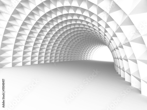 Abstract Architecture Tunnel With Light Background