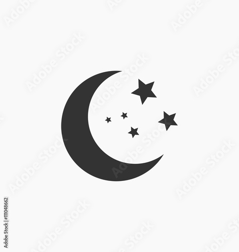Moon vector icon