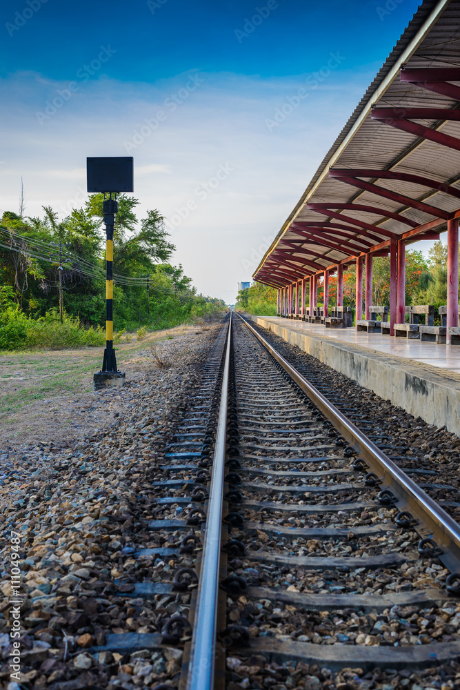 Fototapeta premium vintage railroad train