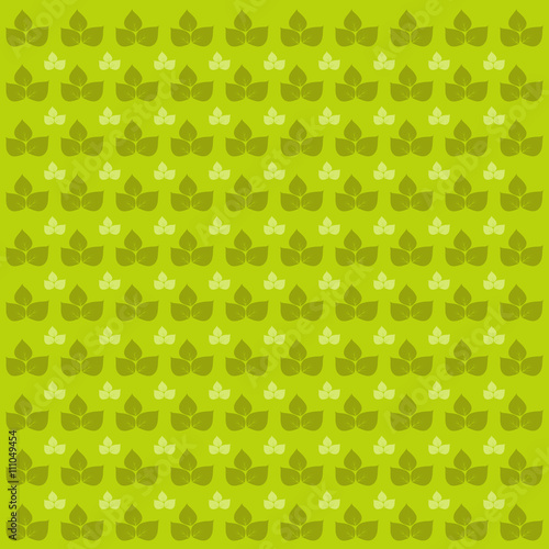 Green leaves pattern