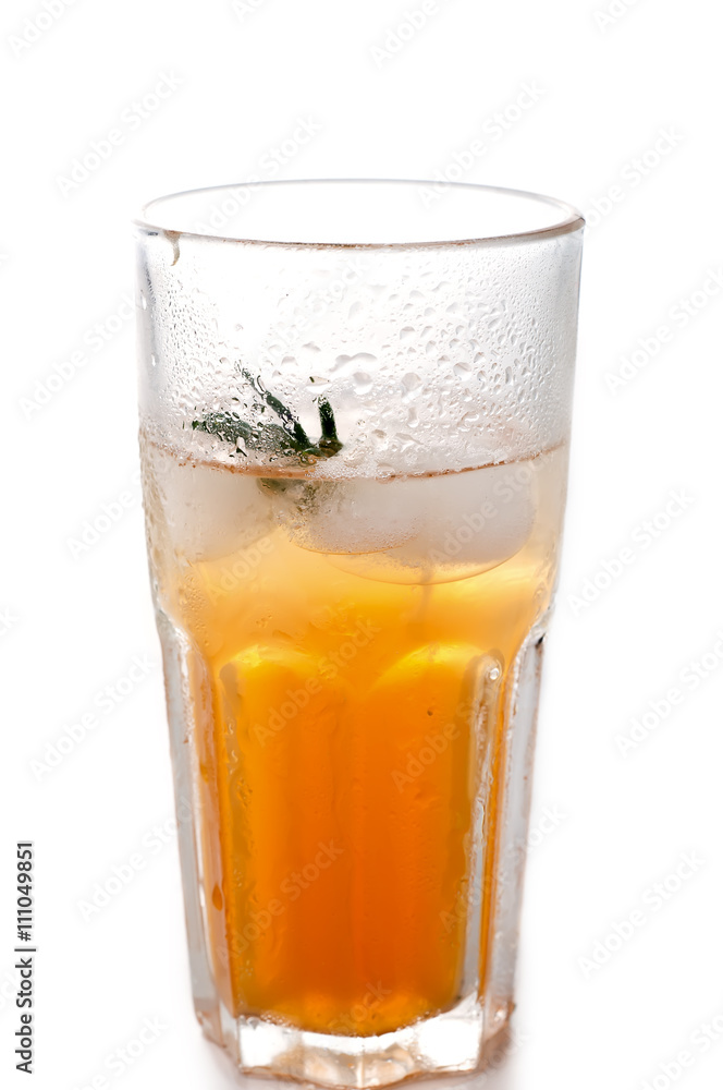apple or grape clarified juice in glass apple or grape clarified juice in glass