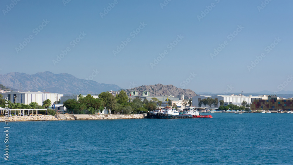 Ships in harbor of Antalya
