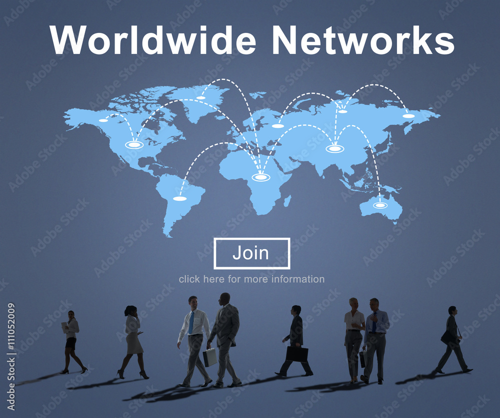 Worldwide Networks Global International Unity Concept Worldwide Networks Global International Unity Concept