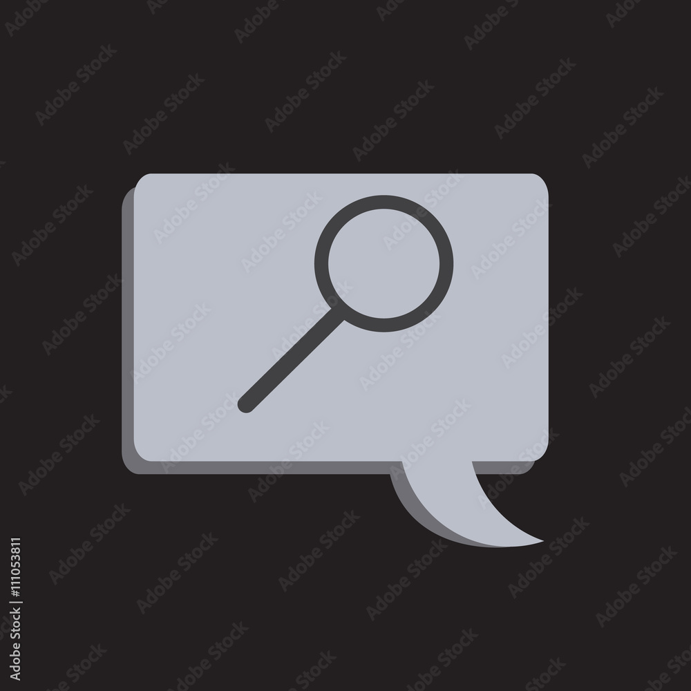 Vector magnifying glass icon - Illustration Vector magnifying glass icon - Illustration