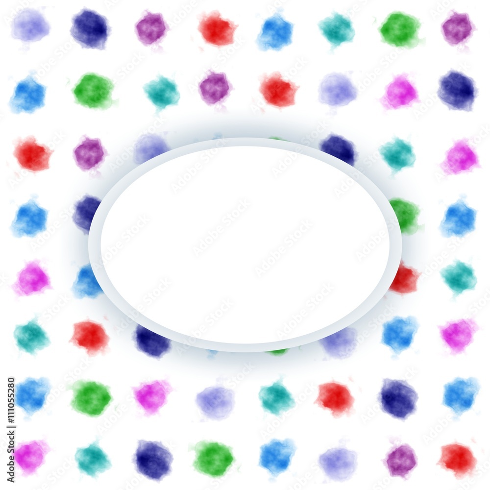 Fototapeta premium Watercolor. Background watercolor dots. Artistic pattern mixed watercolor stains. Watercolor circles. Watercolor illustration