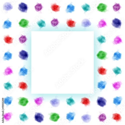 Wallpaper Mural Watercolor. Background watercolor dots.  Artistic pattern mixed watercolor stains.  Watercolor circles. Watercolor illustration Torontodigital.ca