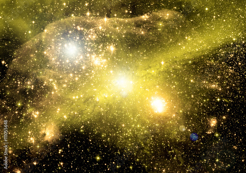 galaxy in a free space