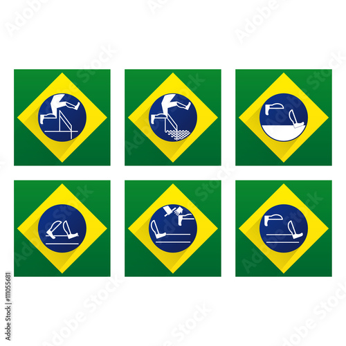 OLYMPIC SPORTS PICTOGRAMS.