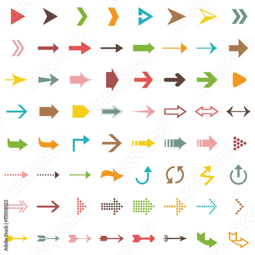 vector arrow icon set