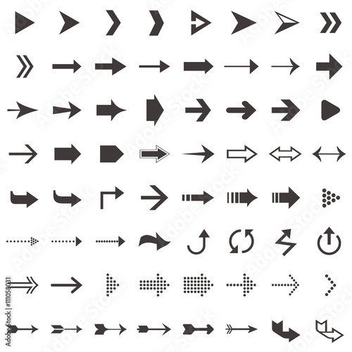 vector arrow icon set