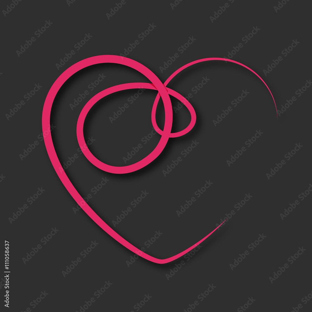 affiche coeur graphique affiche coeur graphique