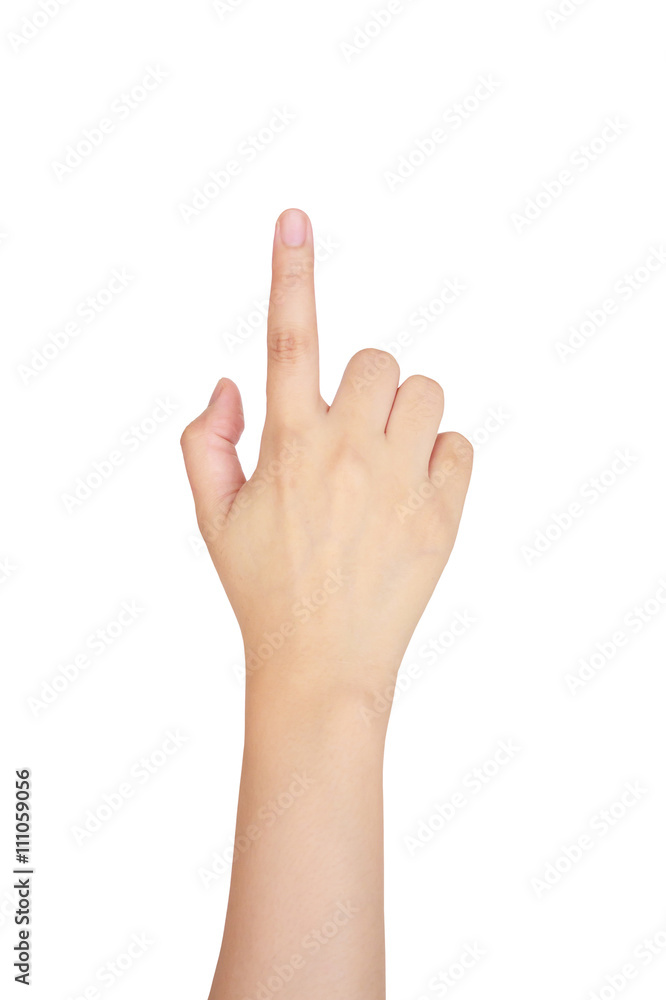female hand touching, pointing to something female hand touching, pointing to something