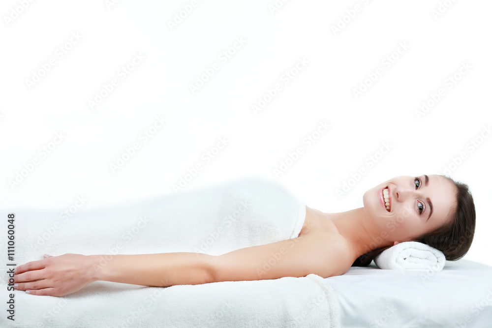 portrait of young beautiful woman in spa environment portrait of young beautiful woman in spa environment