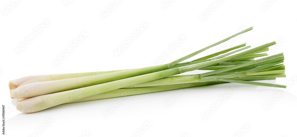 Lemon grass on white background Lemon grass on white background