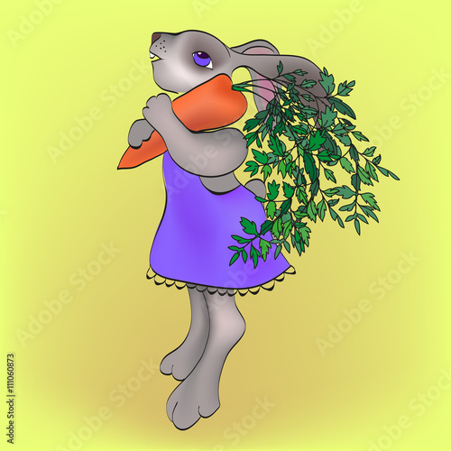 Rabbit with carrot